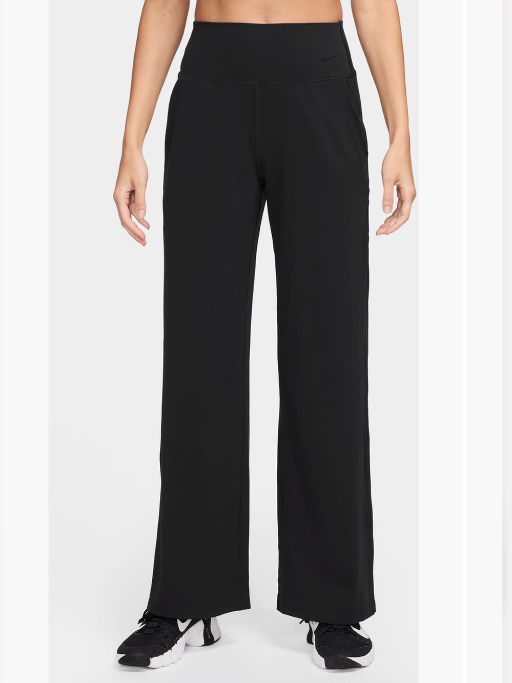 Nike Women's Black dri-fit Wide-Leg Active Pants